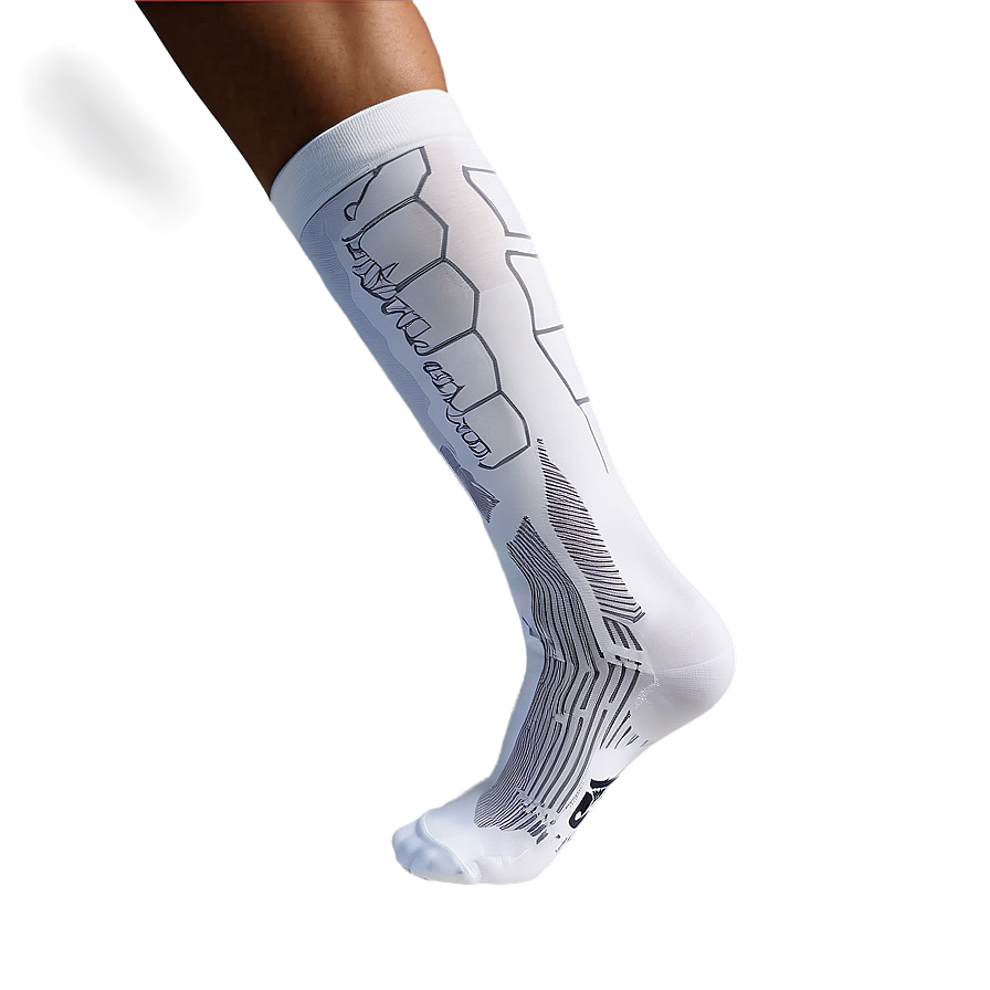 White Compression Socks Png 06272024 PNG image