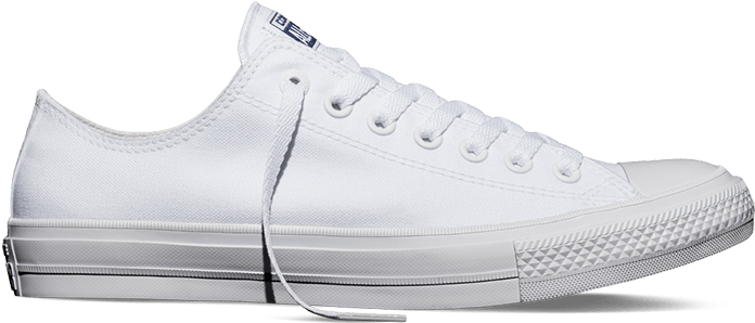 White Converse Chuck Taylor Sneaker PNG image