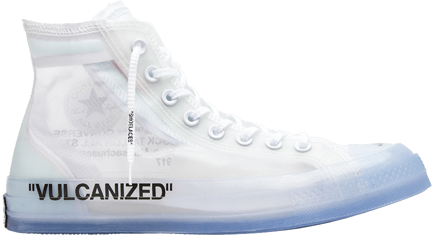 White Converse High Top Sneaker PNG image