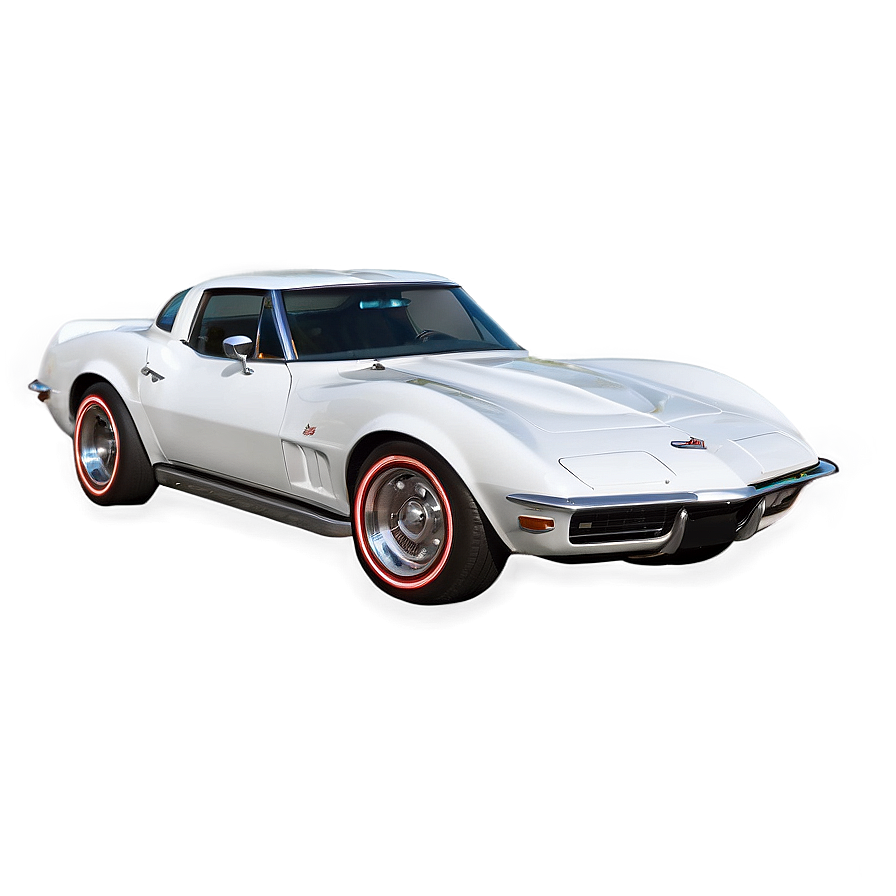 White Corvette Png Irb60 PNG image