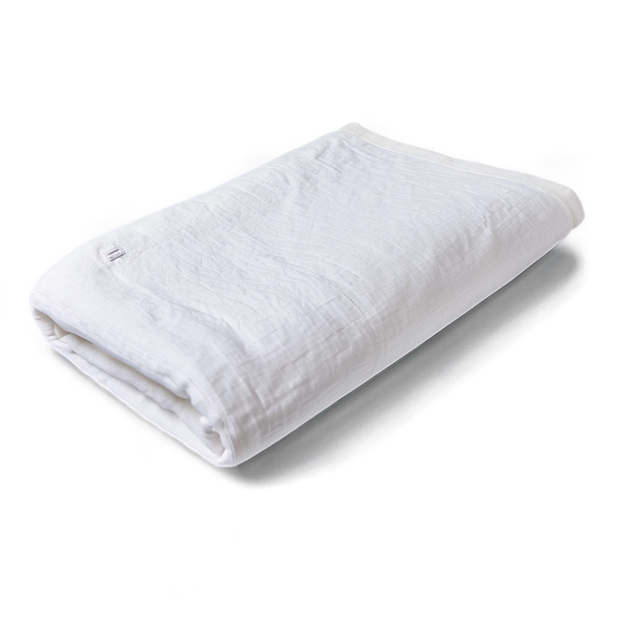 White Cotton Blanket Png 06282024 PNG image