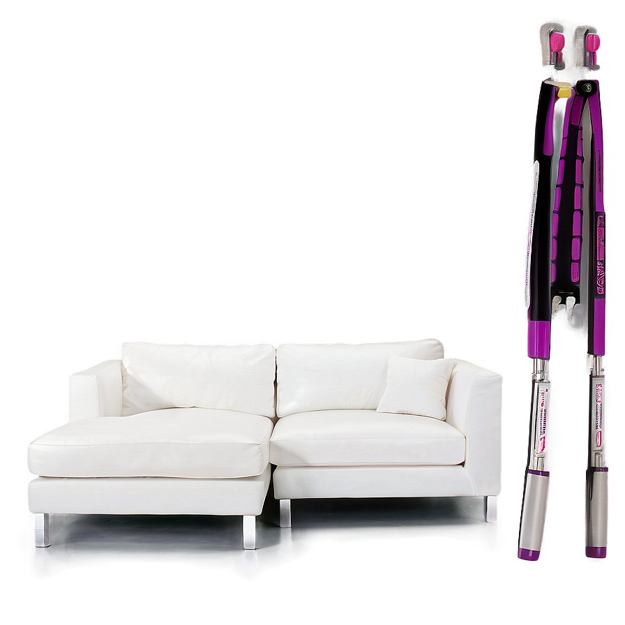 White Couch For Small Spaces Png 06212024 PNG image