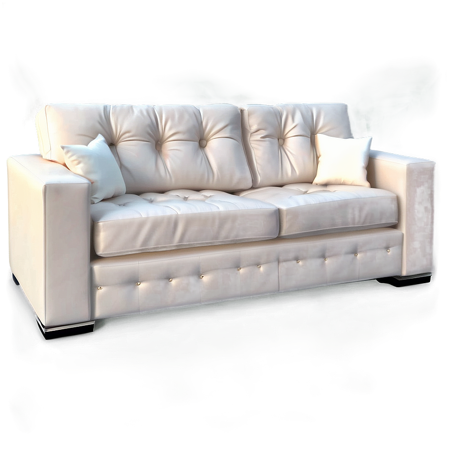 White Couch With Storage Png Wxh93 PNG image