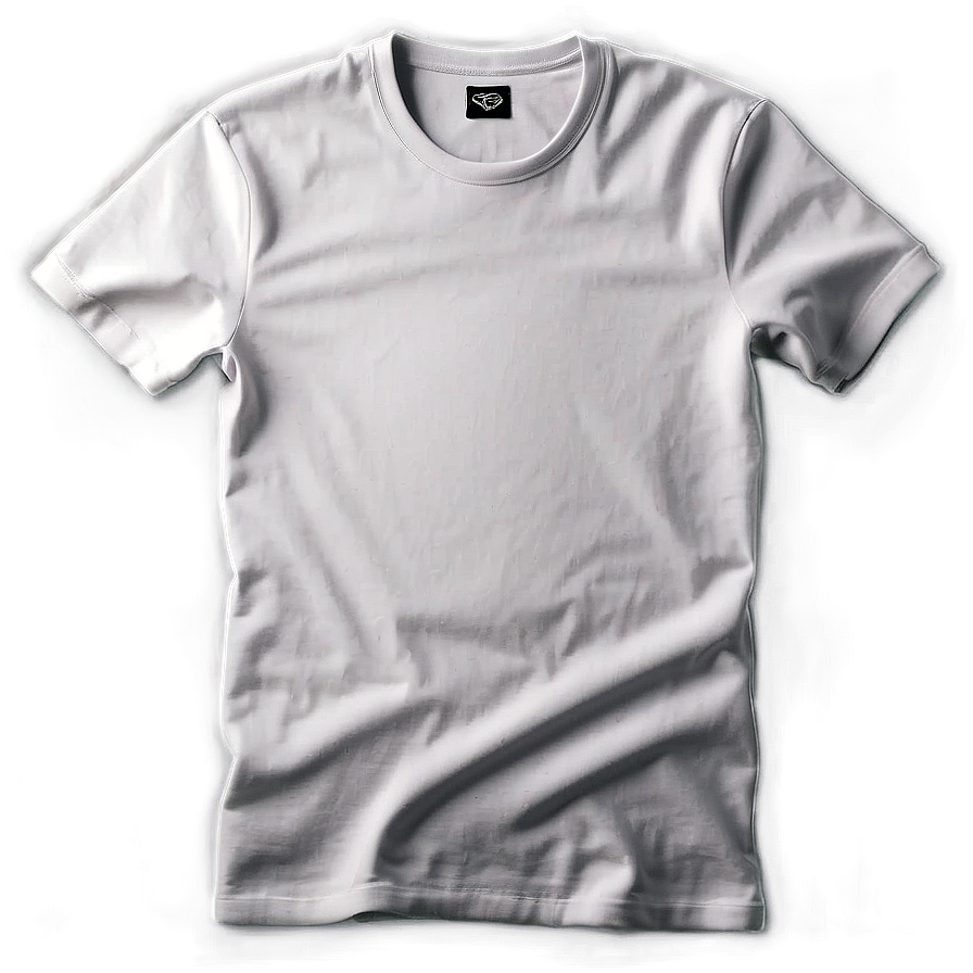 White Crew Neck T-shirt Mockup Png Yrv PNG image