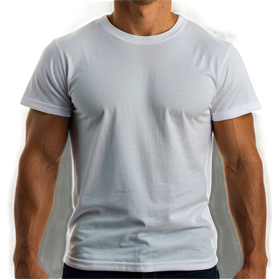 White Crew Neck T-shirt Png Wwq96 PNG image