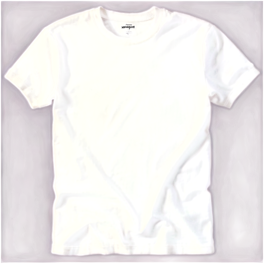 White Crew Neck Tee Png 06272024 PNG image