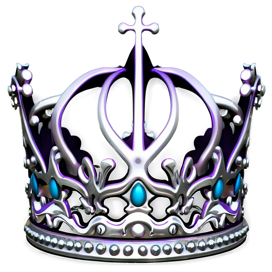White Crown Outline Png Ukm82 PNG image