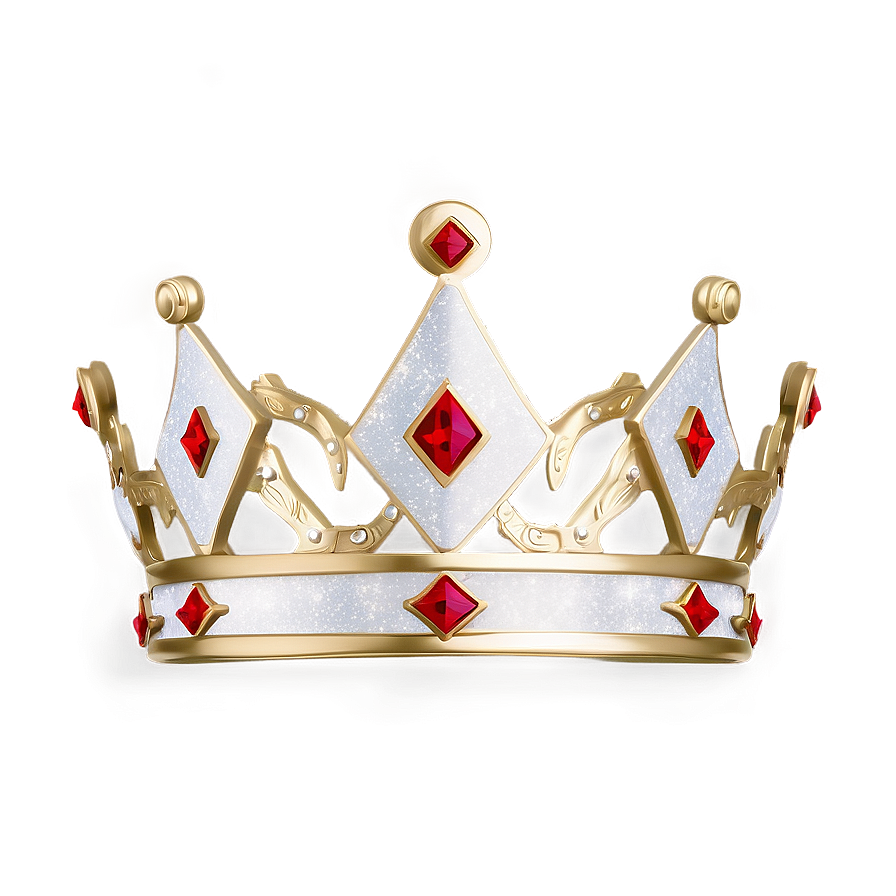 White Crown With Glitter Png 11 PNG image