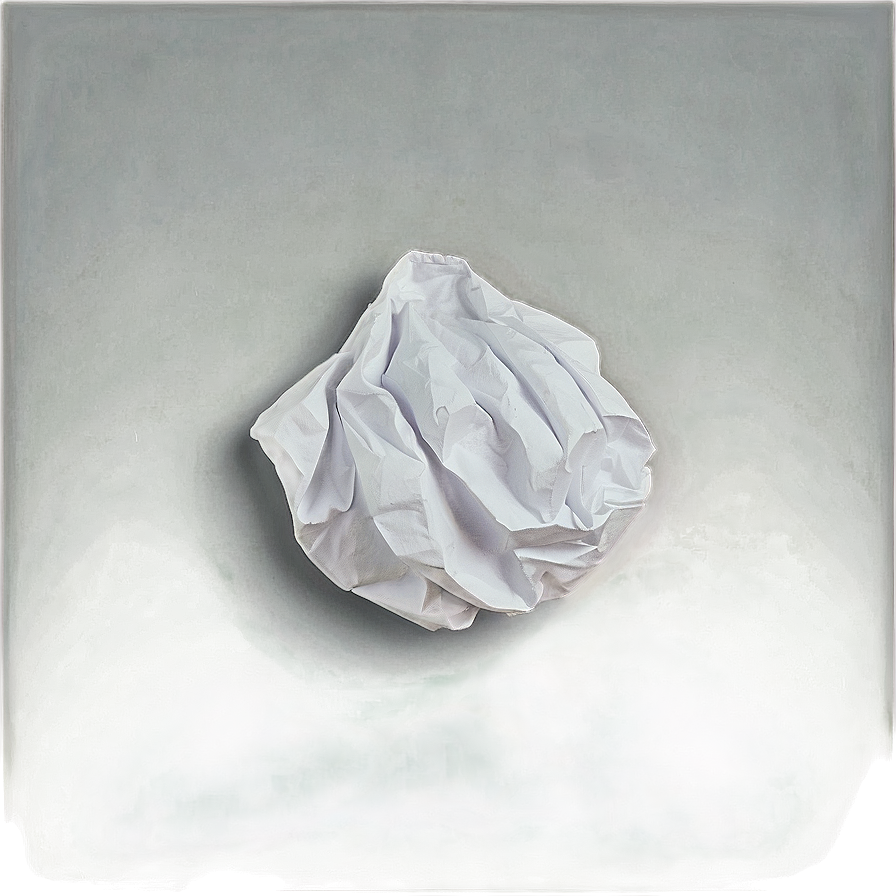 White Crumpled Paper Png 05242024 PNG image