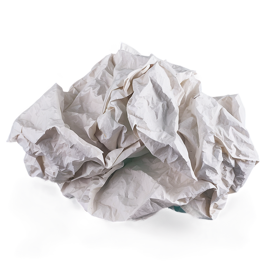 White Crumpled Paper Png Bph52 PNG image