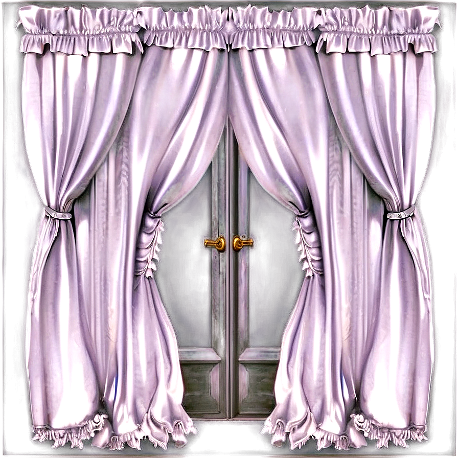 White Curtains C PNG image