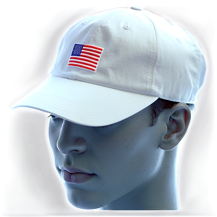 White Dad Hat Visual Png Aaf PNG image