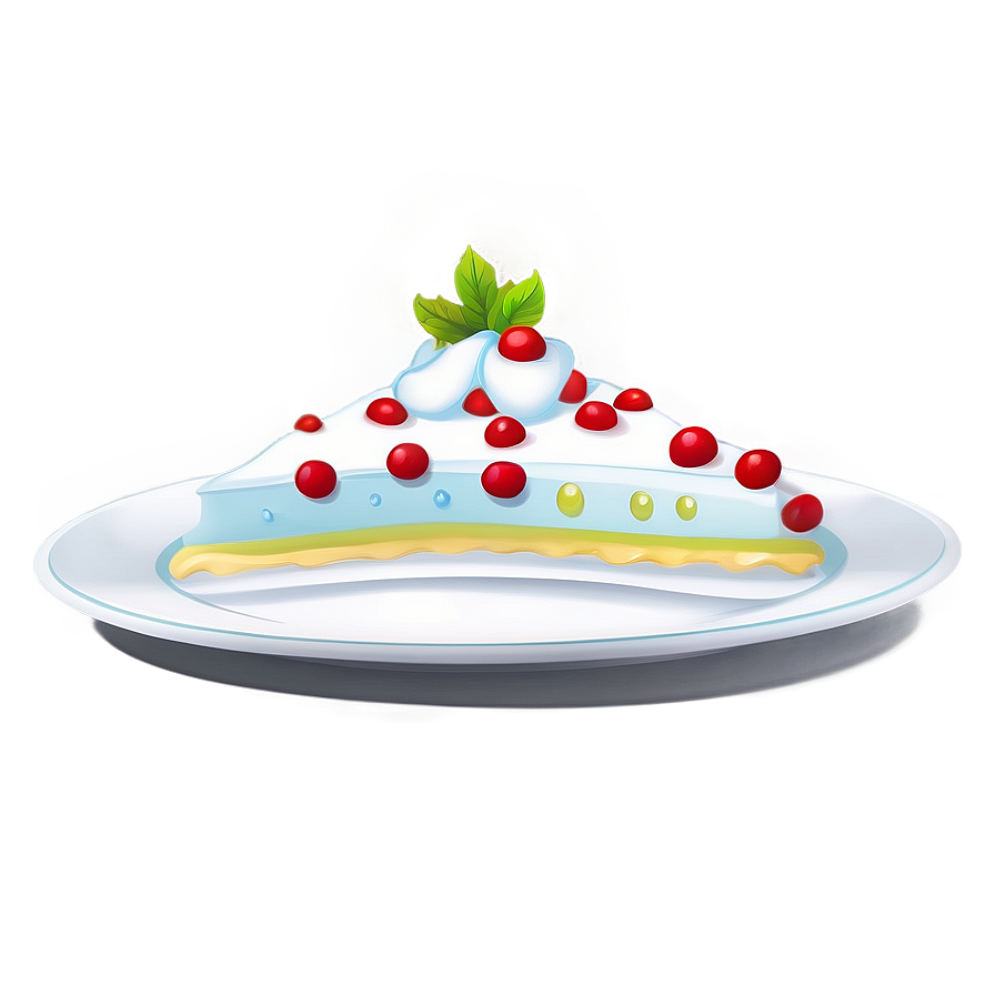 White Dessert Plate Png 06212024 PNG image