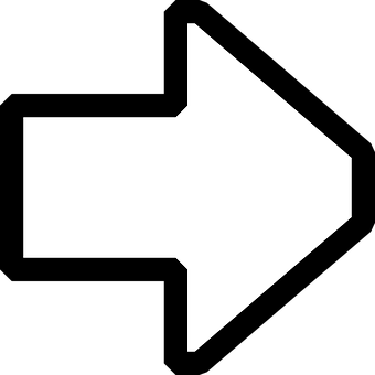 White Directional Arrow PNG image