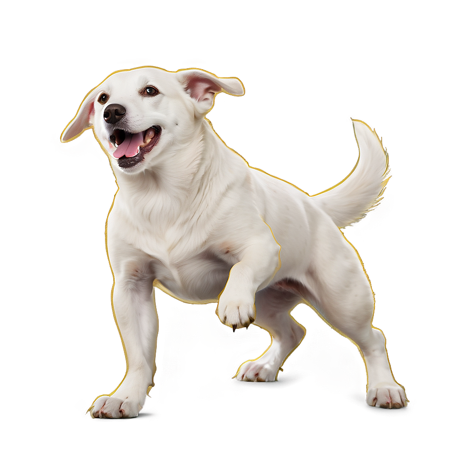 White Dog Barking Png 06272024 PNG image