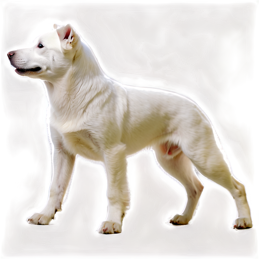 White Dog C PNG image