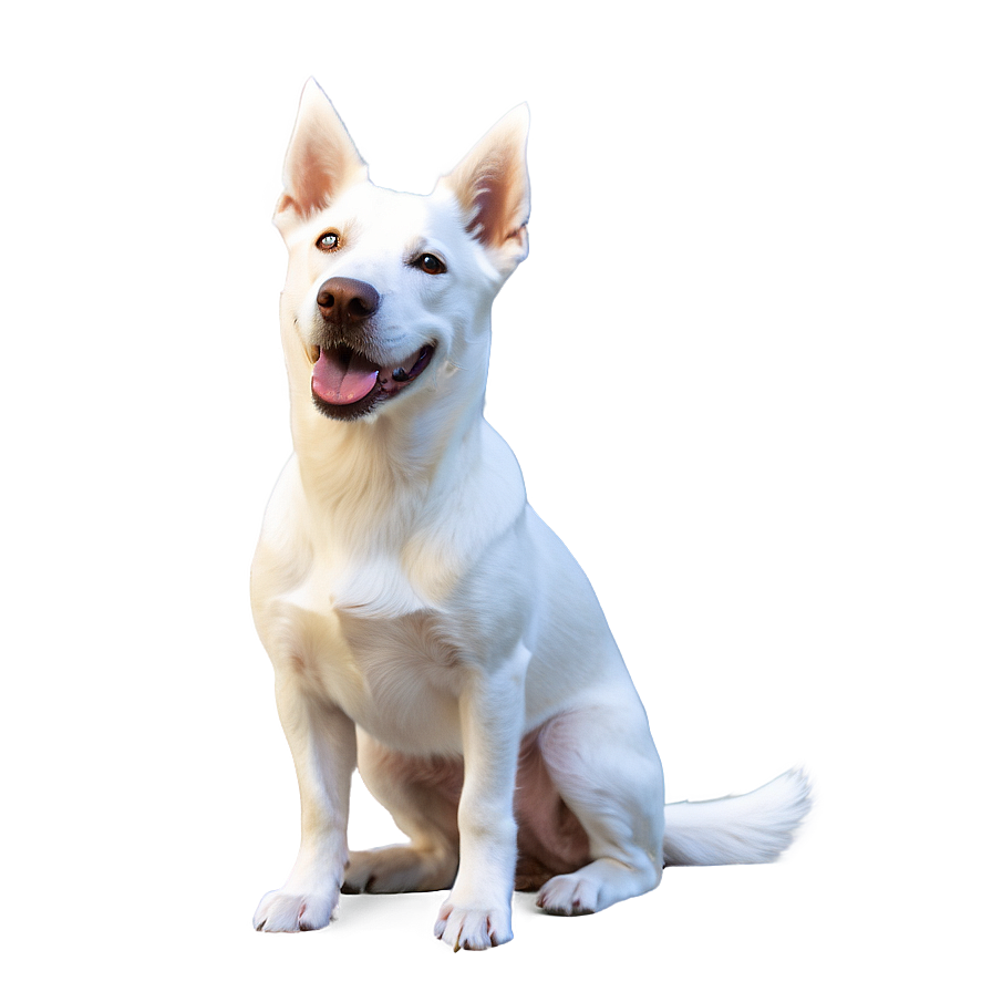 White Dog D PNG image