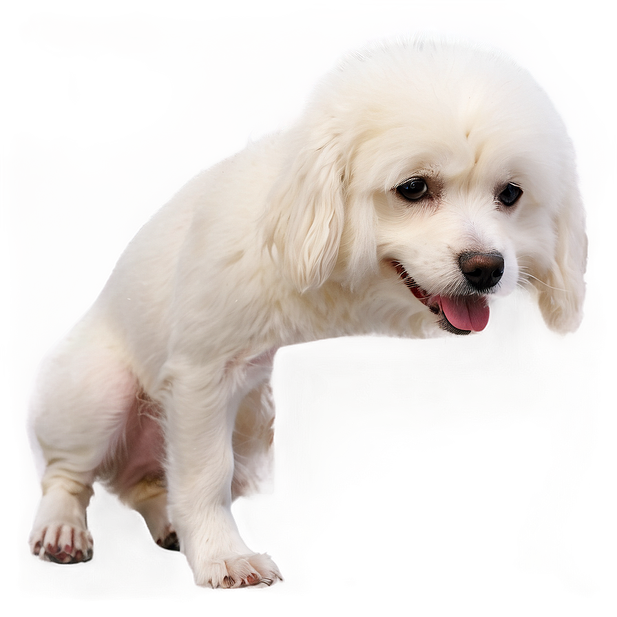 White Dog In Sunset Png 99 PNG image