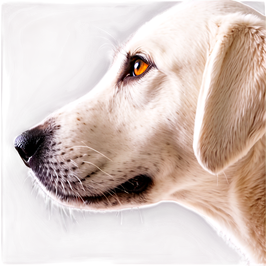 White Dog Nose Profile Png 8 PNG image