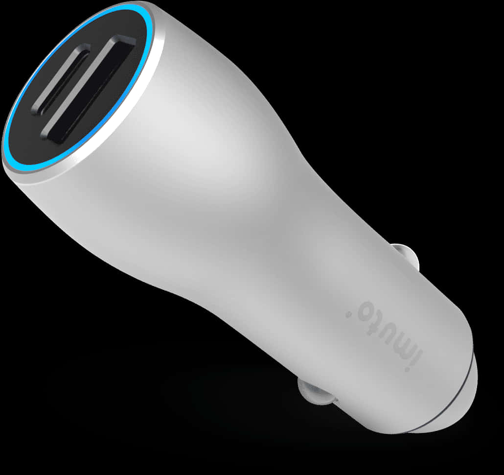 White Dual U S B Car Charger PNG image