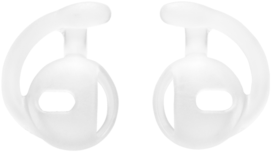 White Earbuds Ear Tips Accessories PNG image