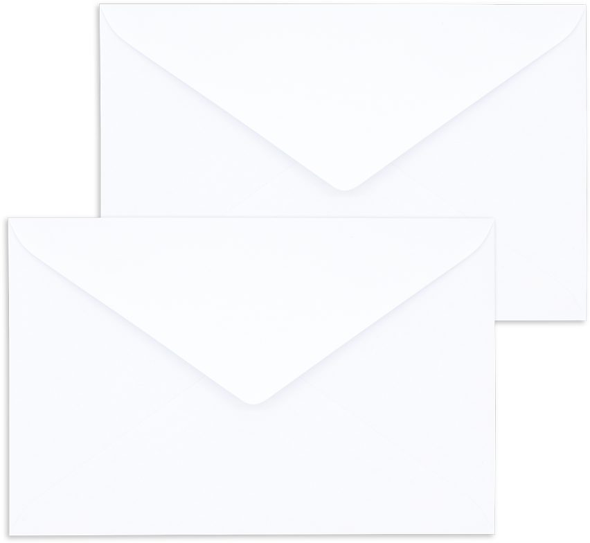 White Envelopes Stacked PNG image