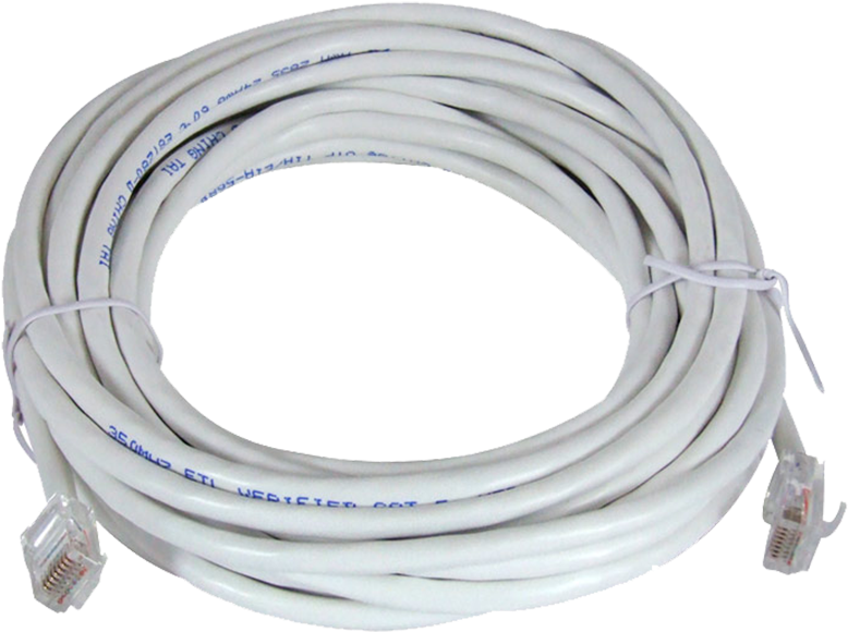 White Ethernet Cable R J45 Connectors PNG image