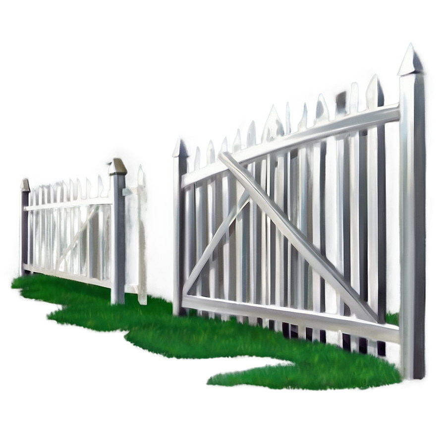 White Fence A PNG image