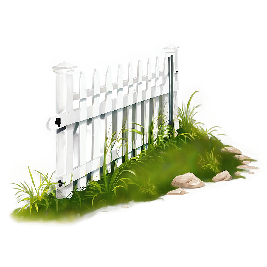 White Fence With Pathway Png Rns9 PNG image