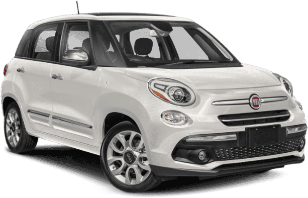 White Fiat500 L Urban Crossover PNG image