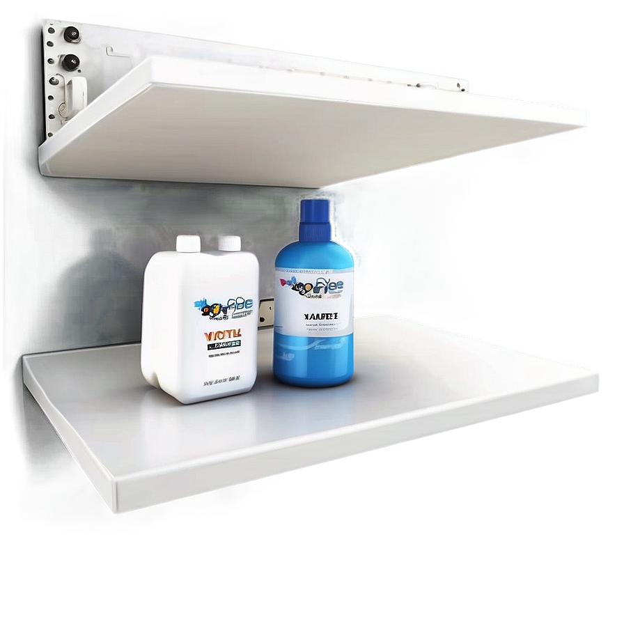 White Floating Shelves Png 06132024 PNG image