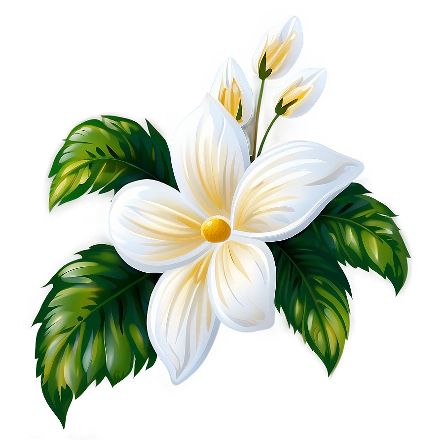 White Flower Clipart Png 05242024 PNG image