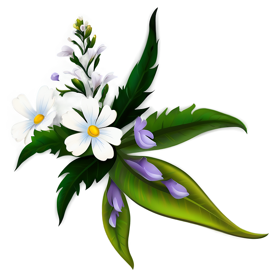 White Flower Clipart Png Dwh PNG image