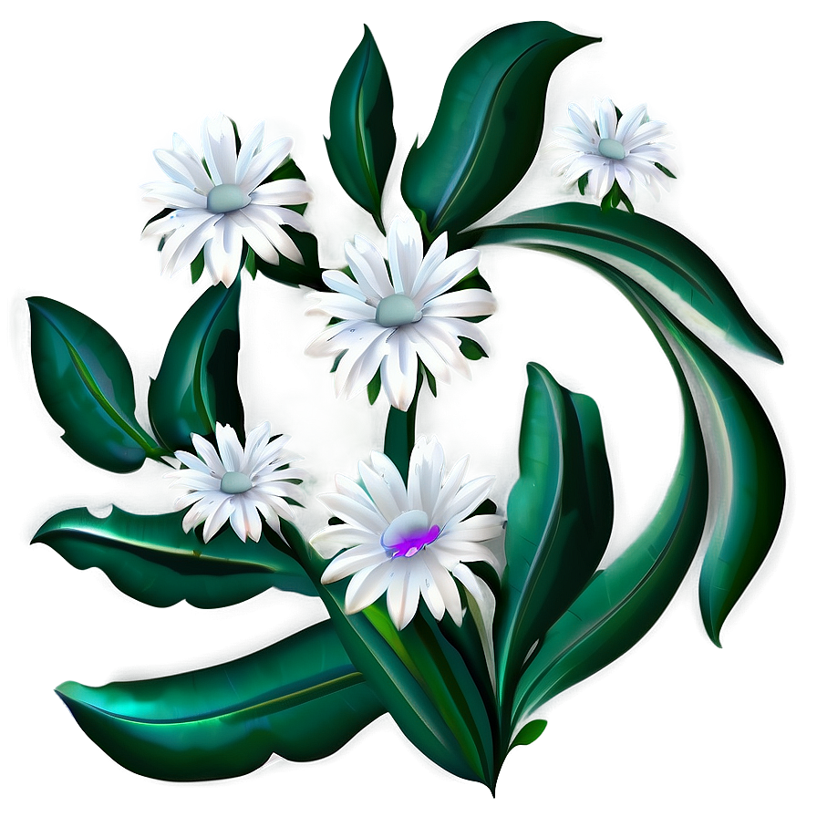 White Flower Pattern Png Vem PNG image