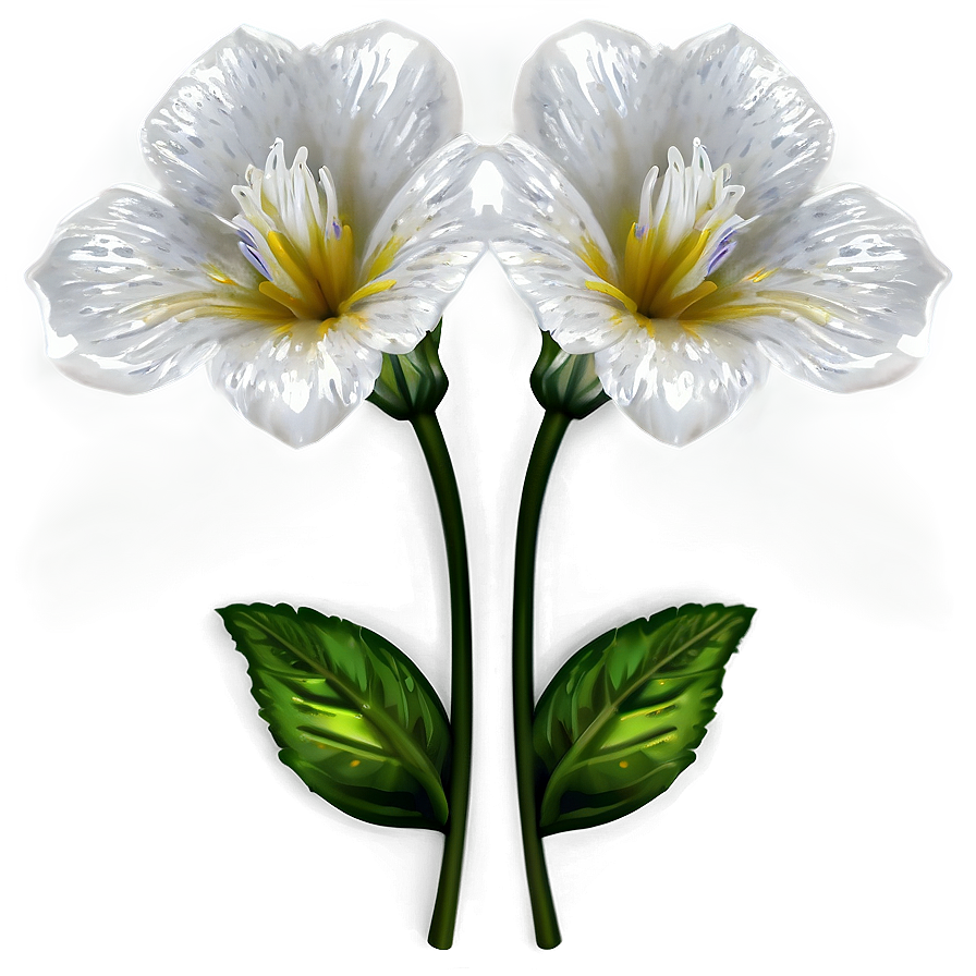 White Flowers Clipart Png 05242024 PNG image