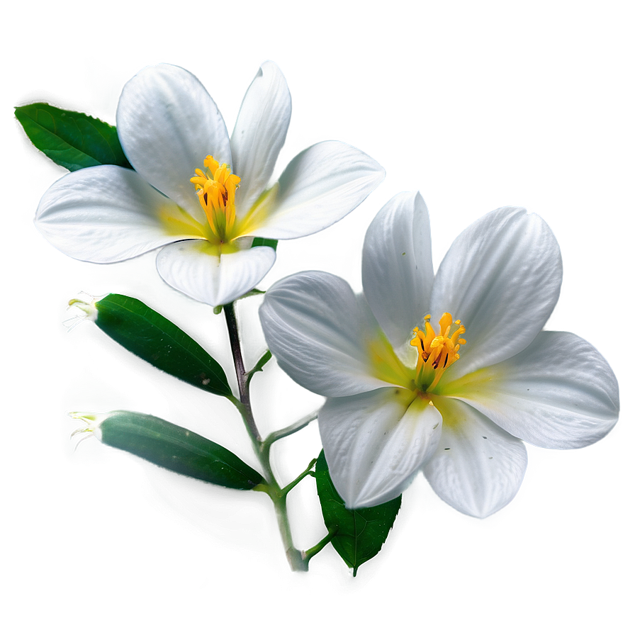 White Flowers In Soft Focus Png 92 PNG image