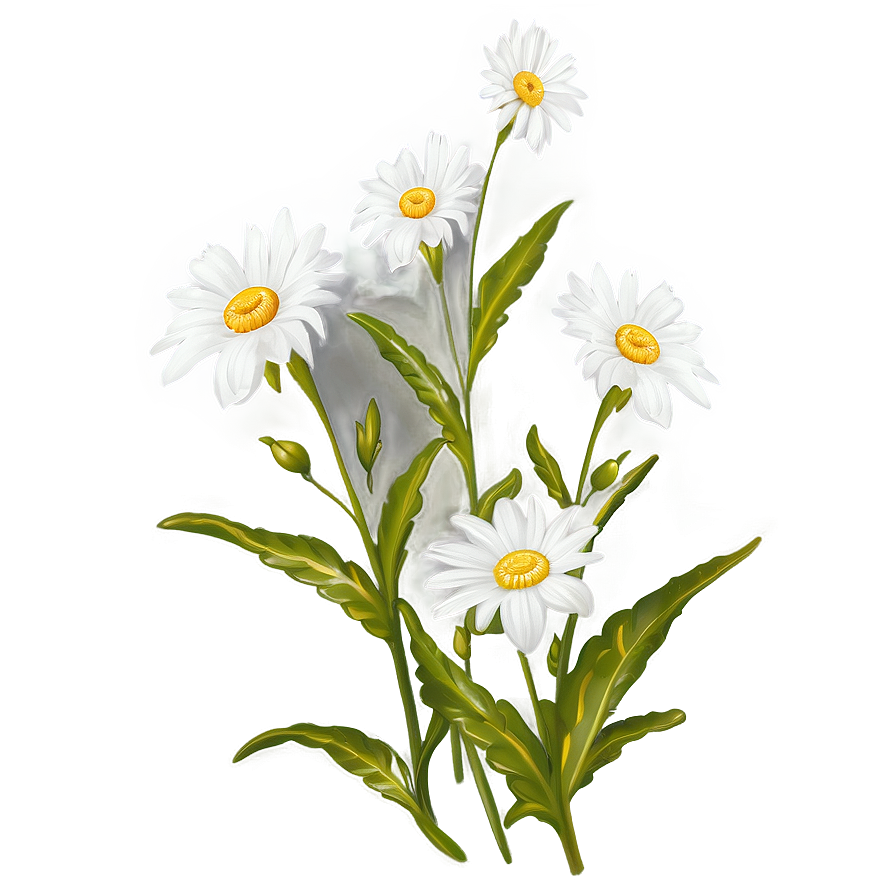 White Flowers Under Sunlight Png 68 PNG image