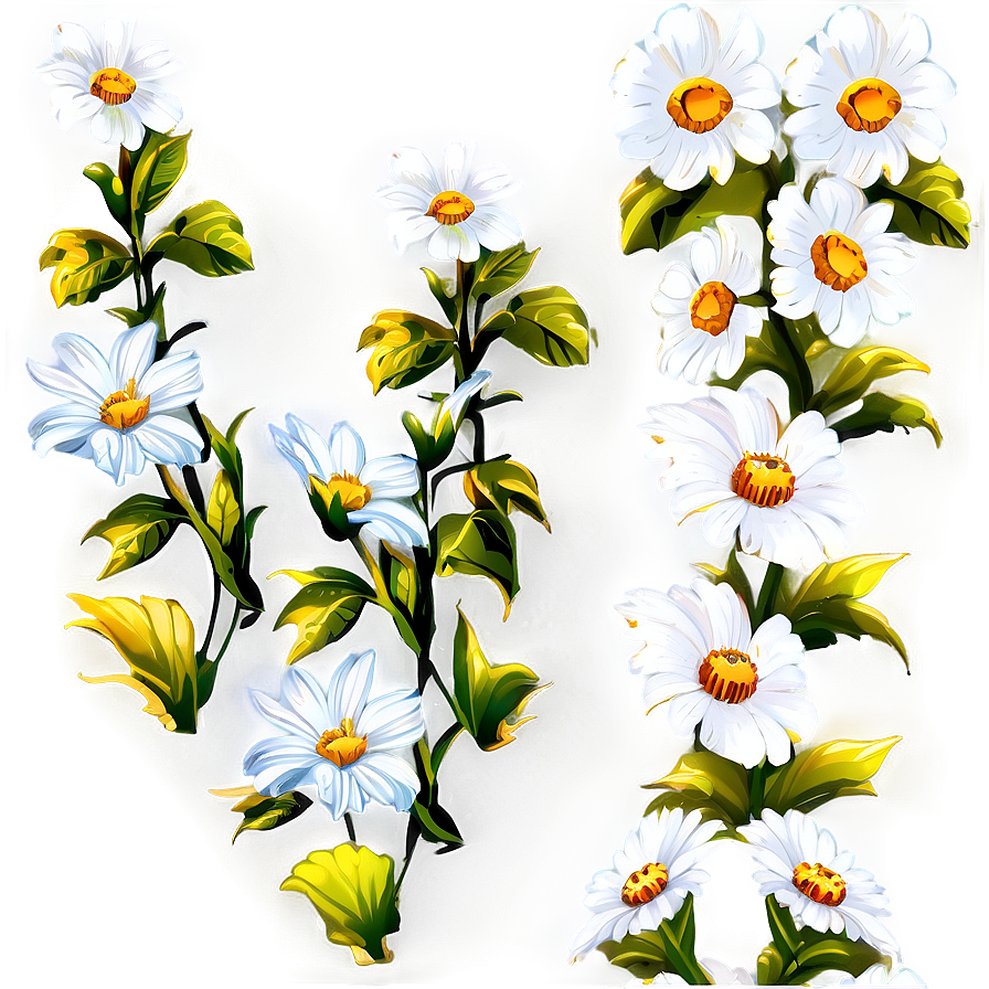 White Flowers Under Sunlight Png Mfo10 PNG image