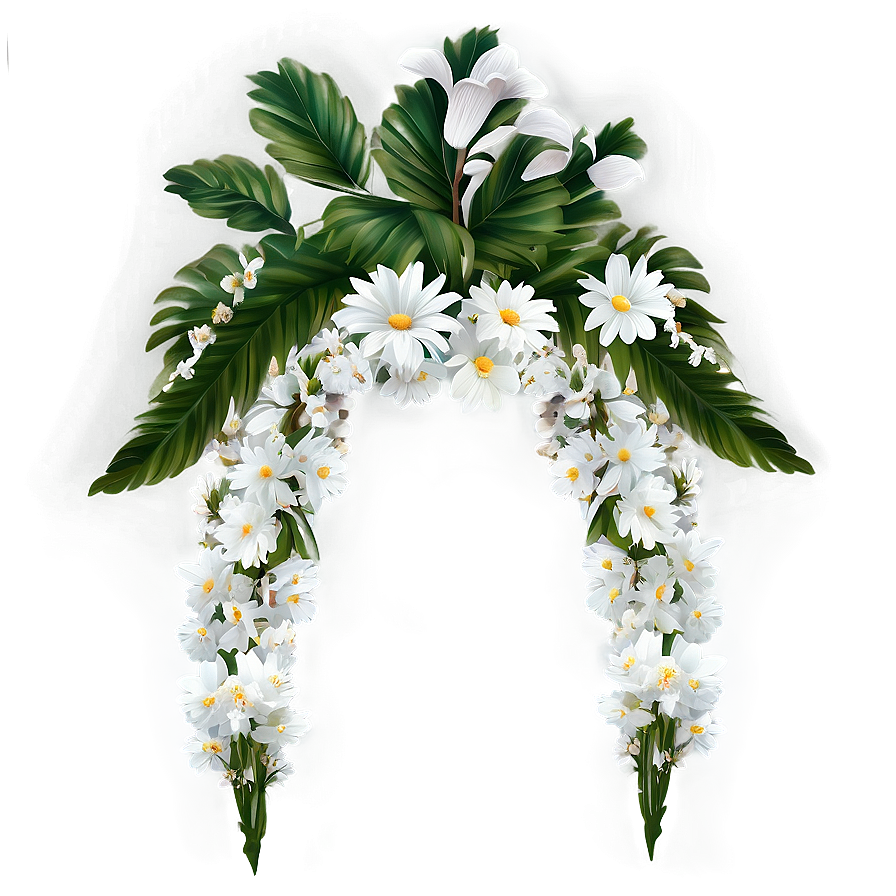 White Flowers Wedding Decor Png 83 PNG image