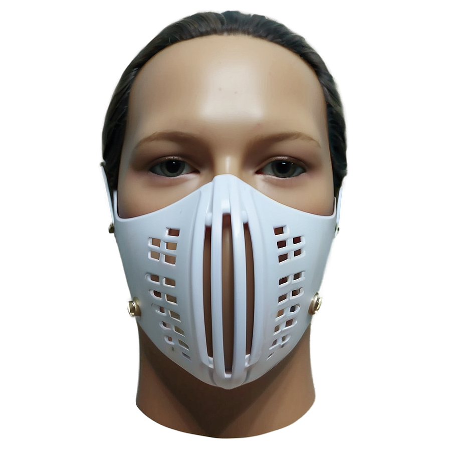 White Full Face Mask Png 06272024 PNG image