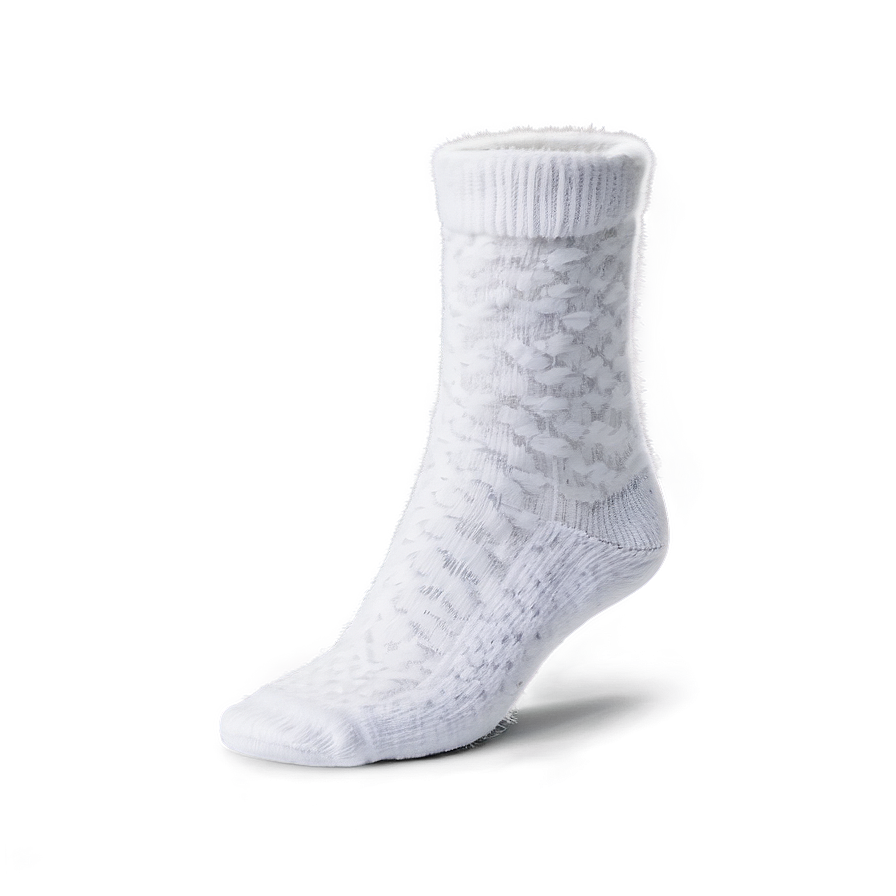 White Fuzzy Socks Png 06272024 PNG image