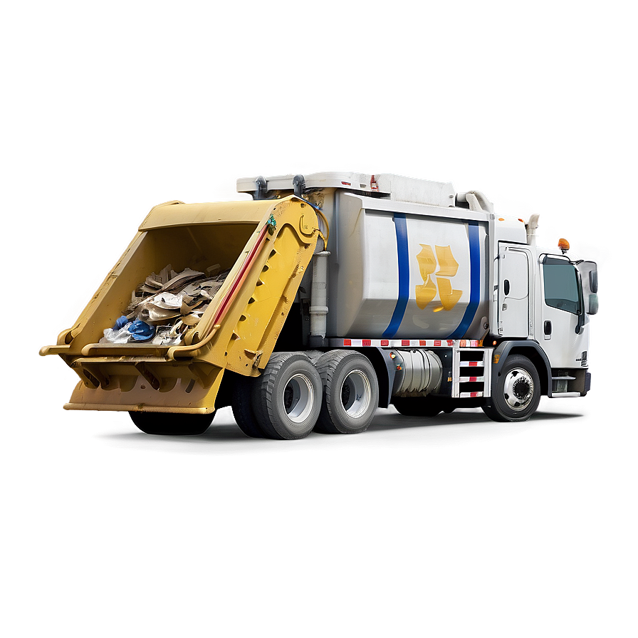 White Garbage Truck Png Xus71 PNG image