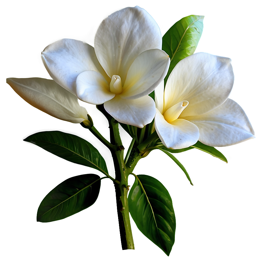 White Gardenia Flower Png Fet55 PNG image