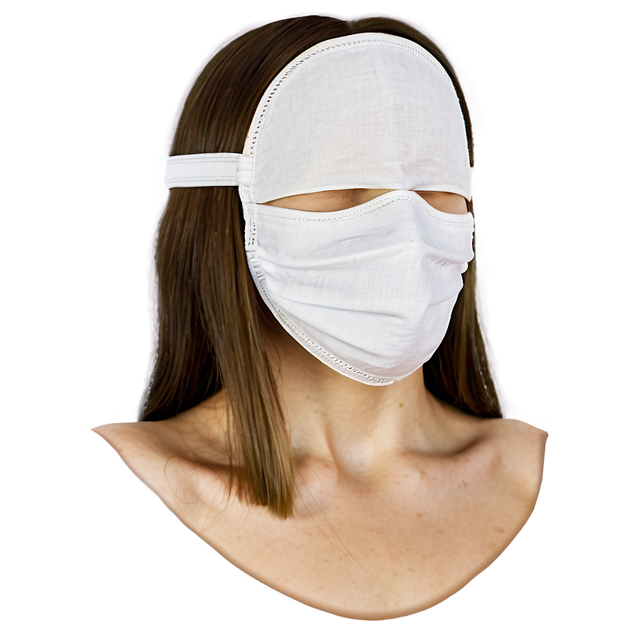 White Gauze Mask Png 06272024 PNG image