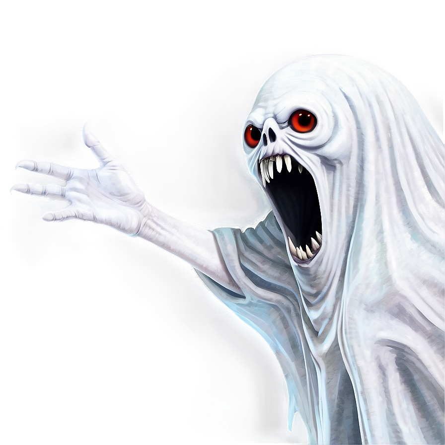 White Ghostly Monster Specter Png Tgw78 PNG image