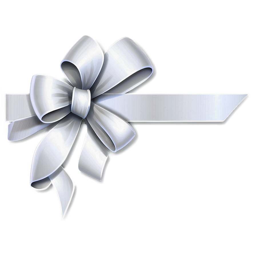 White Gift Ribbon Png 45 PNG image