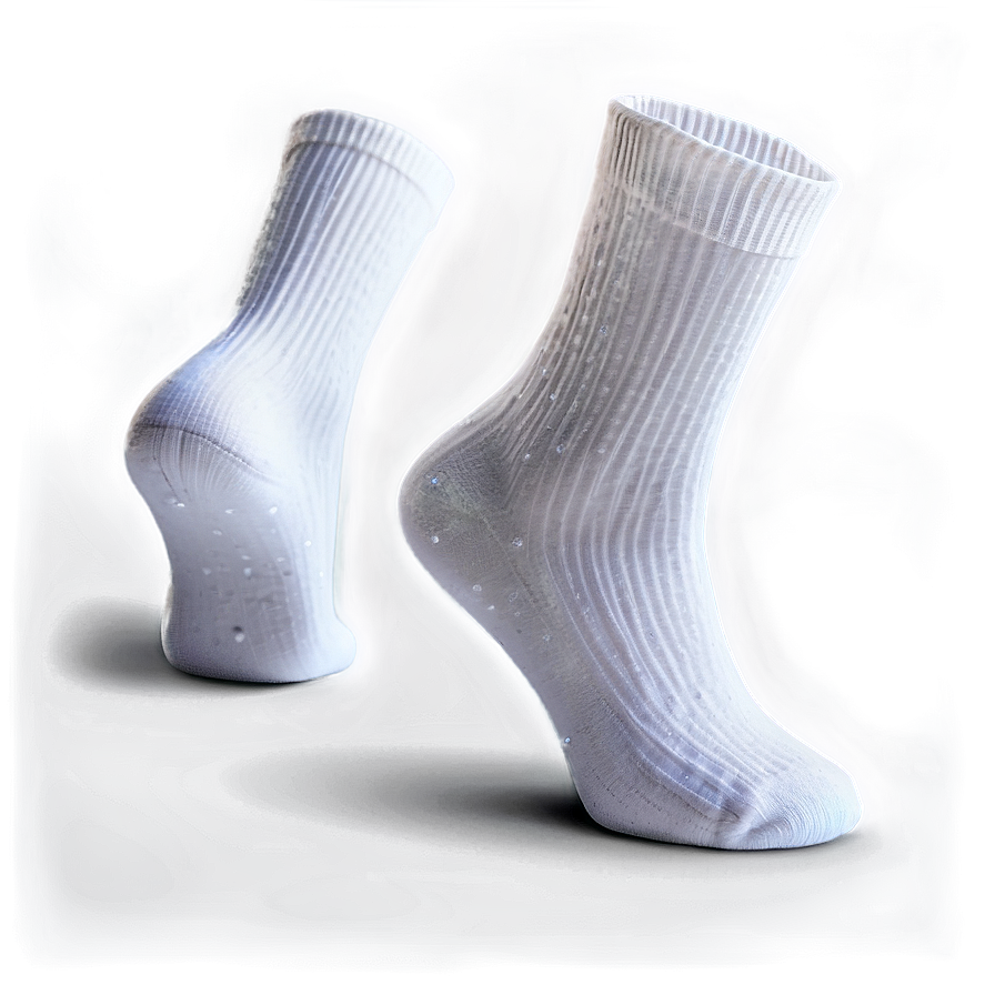 White Glitter Socks Png 06272024 PNG image