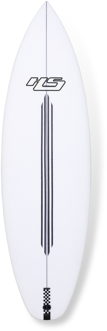 White H S Surfboard Standing PNG image