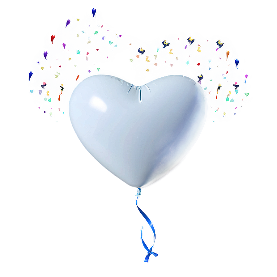 White Heart Balloon Png Rgd PNG image