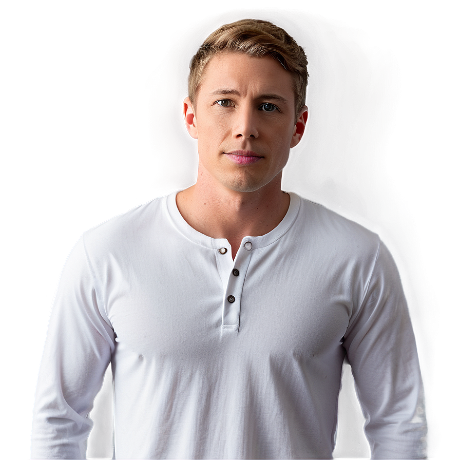 White Henley Shirt Png Cav37 PNG image